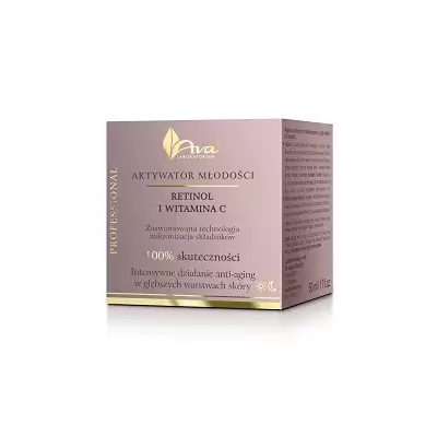 AVA Aktywator Młodości Krem do Twarzy Retinol i Witamina C 50ml