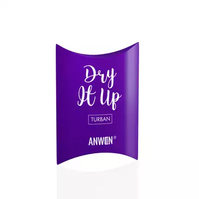 Anwen Dry it Up Turban do Włosów Fioletowy