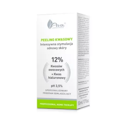 AVA PHT Peeling Kwasowy Kwasy Owocowe 12% + Kwas Hialuronowy 50ml