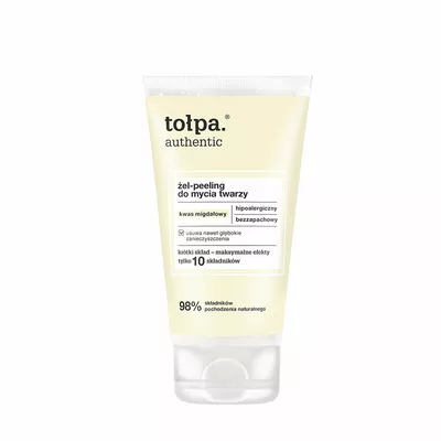 Tołpa Authentic Żel-Peeling do Mycia Twarzy Kwas Migdałowy 150ml