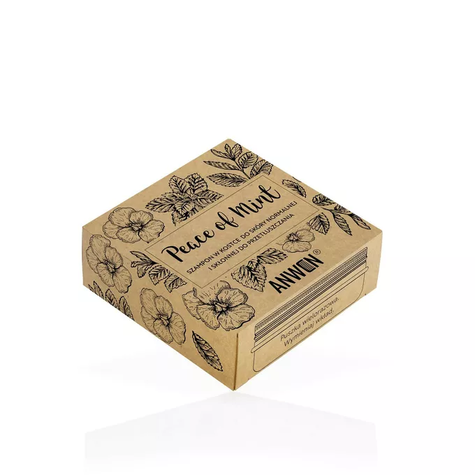 Anwen Szampon w Kostce Peace Of Mint 75g + Puszka 