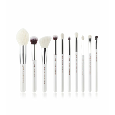Jessup Zestaw 10 Pędzli do Makijażu T243 Rose White/Silver