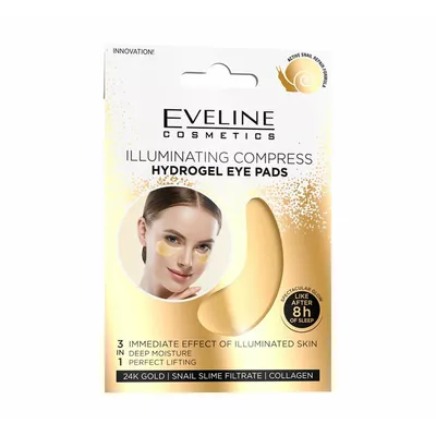 Eveline Hydrożelowe Płatki pod Oczy 3w1 24H Gold 
