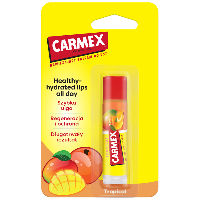 CARMEX Nawilżający Balsam do Ust Classic w Sztyfcie Tropical