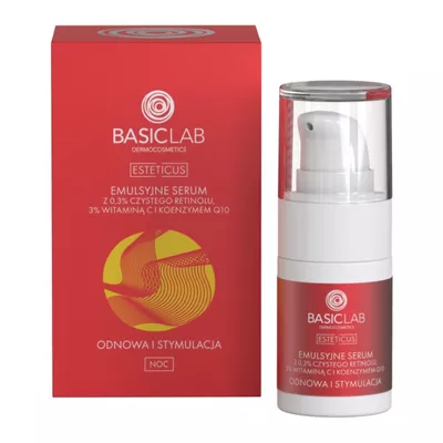 BasicLab Esteticus Emulsyjne Serum z Retinolem 0,3% 15ml