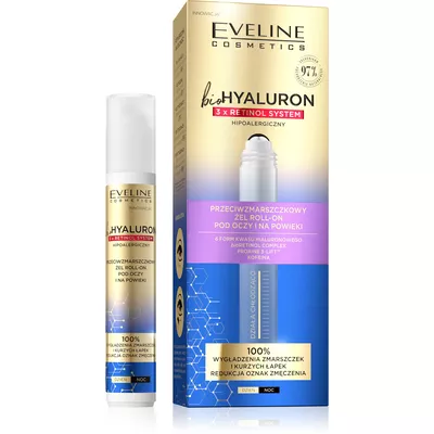 Eveline BioHyaluron Przeciwzmarszczkowy Żel Roll-On pod Oczy 15ml