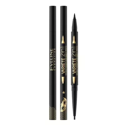 Eveline Variete 2w1 Double Effect Eyeliner Ultra Black