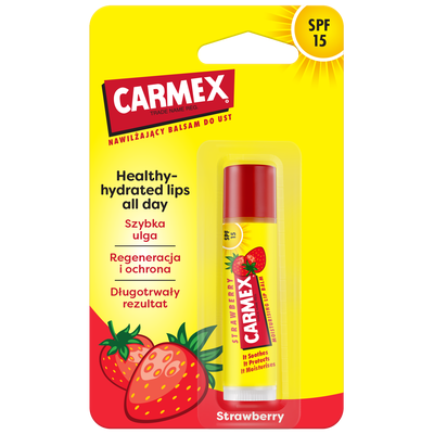 CARMEX Nawilżający Balsam do Ust Classic w Sztyfcie Truskawka