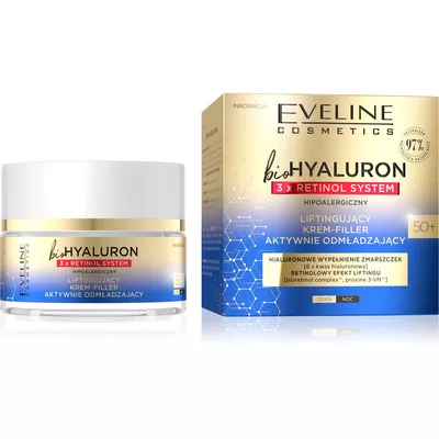 Eveline BioHyaluron Liftingujący Krem-Filler 50+ 50ml