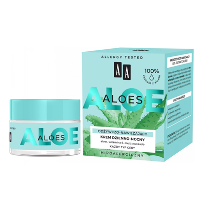 AA Aloe Vera Extract Krem Dzienno-Nocny Odżywczo-Nawilżający 50ml