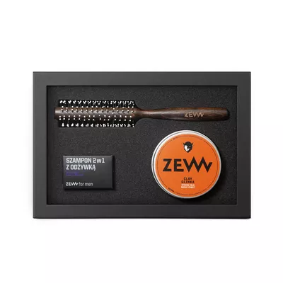 ZEW for Men Zestaw Prezentowy Zimowy Broda na Sztorc Balsam + Mydło + Szczotka