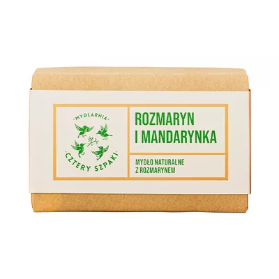 Mydlarnia Cztery Szpaki Mydło Rozmaryn i Mandarynka 110g