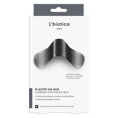 L'biotica Oczyszczające Plastry na Nos Charcoal 3 Sztuki