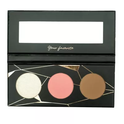 IBRA Makeup Paleta Rozświetlaczy Glow Trio