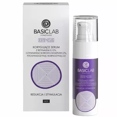 BasicLab Esteticus Serum Korygujące z Retinalem 0,15% 30ml