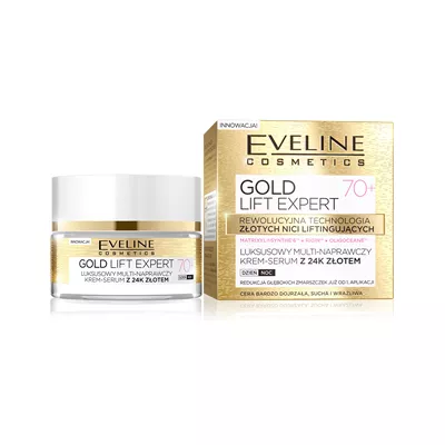 Eveline Gold Lift Expert Luksusowy Multi-naprawczy Krem 70+