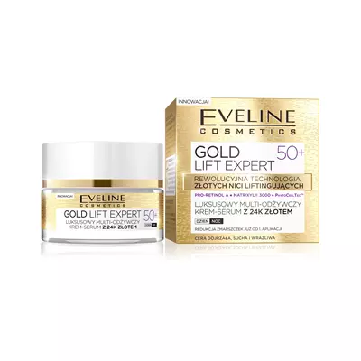 Eveline Gold Lift Expert Luksusowy Multi-odżywczy Krem 50+ 