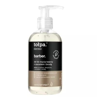 Tołpa Barber Żel do Mycia Twarzy z Zarostem i Brodą 150ml