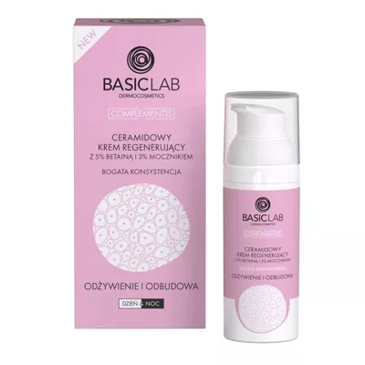 BasicLab Krem z Ceramidami Regenerujący Bogaty 50ml