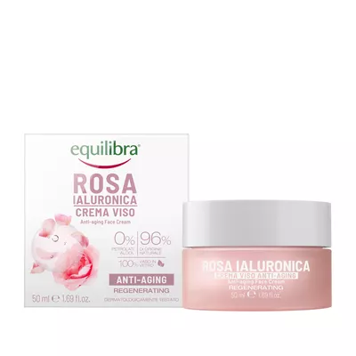 Equilibra Różany Przeciwstarzeniowy Krem z Kwasem Hialuronowym 50ml