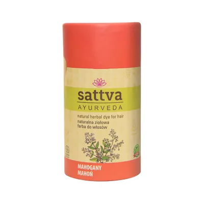 Sattva Naturalna Henna - Ziołowa Farba do Włosów Mahoń 150g
