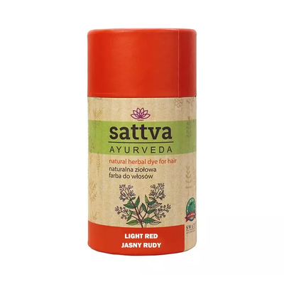 Sattva Naturalna Henna - Ziołowa Farba do Włosów Light Red 150g
