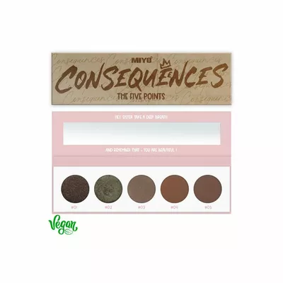 Miyo Five Points Paleta Cieni do Powiek 15 Consequences