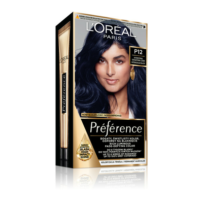 Loreal Preference Farba do Włosów P12 Seoul Intensywna Granatowa Czerń