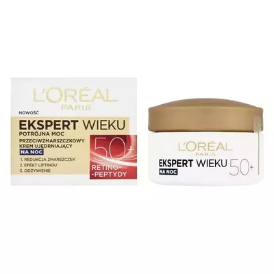 Loreal Ekspert Wieku Krem do Twarzy na Noc 50+ 50ml