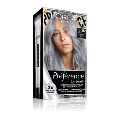 Loreal Preference Farba do Włosów Vivid Colors 10.112 Silver Grey Soho