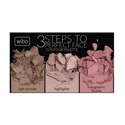 WIBO 3 Steps to perfect face Paleta do konturowania Light