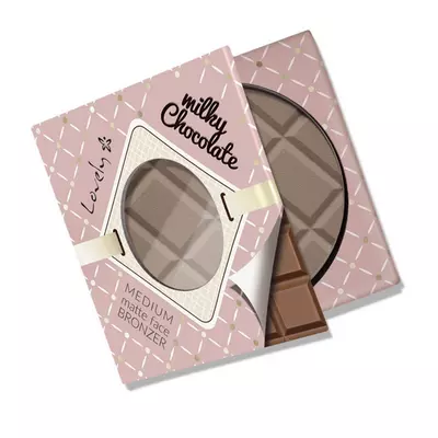 Lovely Puder brązujący do twarzy i ciała Milky Chocolate Medium 9g
