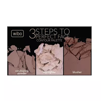 WIBO 3 Steps to perfect face Paleta do konturowania Dark