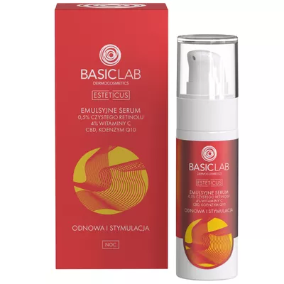 BasicLab Esteticus Emulsyjne Serum z Retinolem 0,5% 30ml