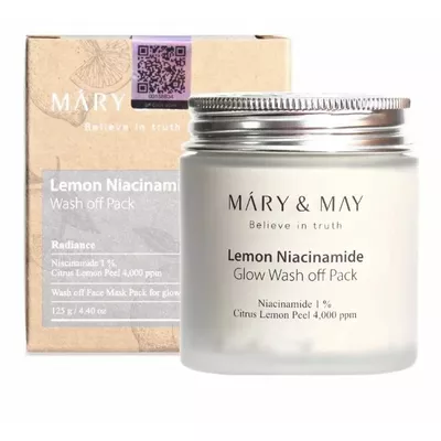 Mary &amp; May Lemon Niacinamide Glow Wash Maseczka Glinkowa 125g
