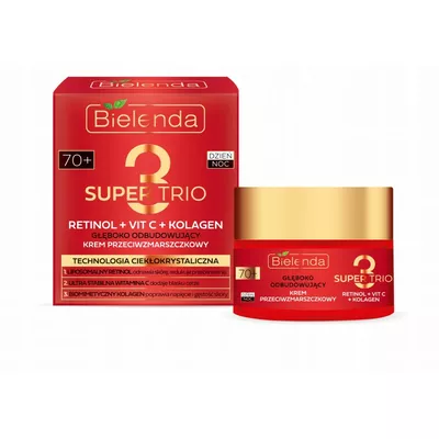 Bielenda Super Trio Krem do Twarzy 70+ 50ml