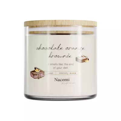 Nacomi Świeca Zapachowa Chocolate Orange Browni 450g