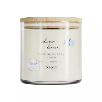 Nacomi Świeca Zapachowa Clean Linen 450g