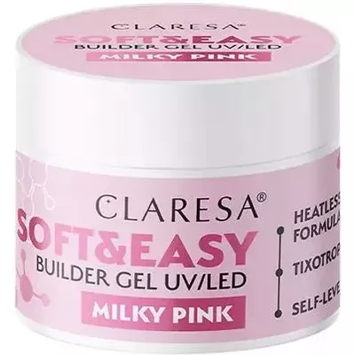 Claresa Żel Budujący Soft &amp; Easy Milky Pink 90g