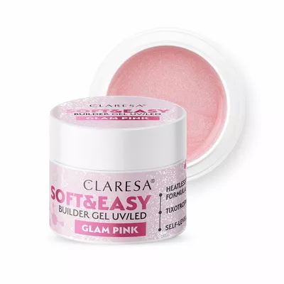Claresa Żel Budujący Soft &amp; Easy Glam Pink 45g