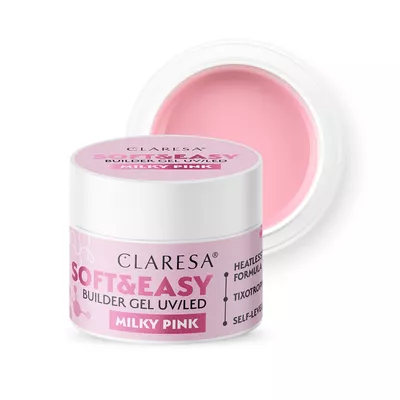 Claresa Żel Budujący Soft &amp; Easy Milky Pink 45g