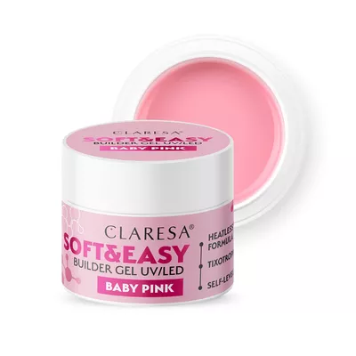 Claresa Żel Budujący Soft &amp; Easy Baby Pink 45g
