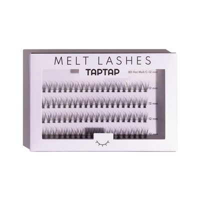 TAPTAP Kępki Rzęs 18D Hot Melt C-12mm 80 szt.
