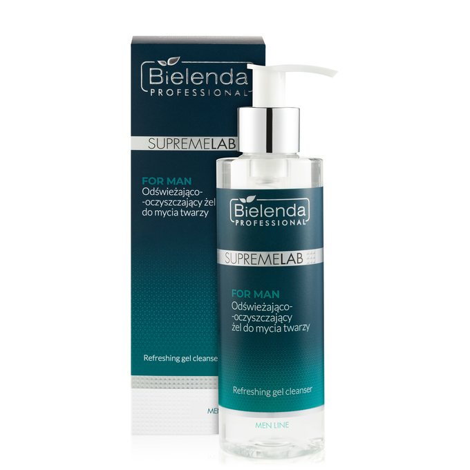 Bielenda Professional SupremeLAB For Man Odświeżająco-Oczyszczający Żel do Mycia Twarzy 200ml