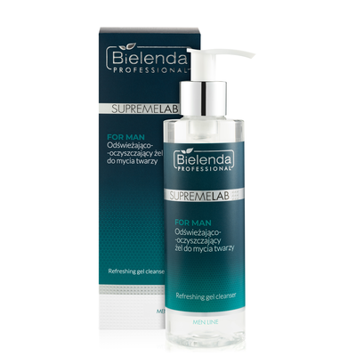Bielenda Professional SupremeLAB For Man Odświeżająco-Oczyszczający Żel do Mycia Twarzy 200ml