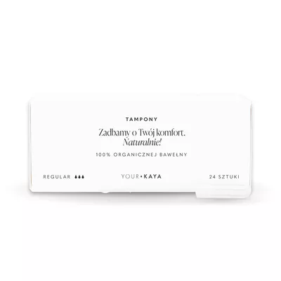 Your Kaya Tampony Organiczne Regular 24 Sztuk