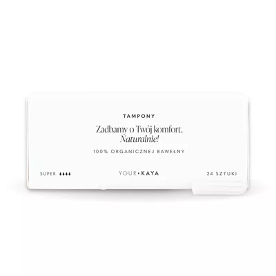 Your Kaya Tampony Organiczne Super 24 Sztuk