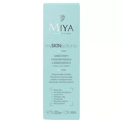 MIYA mySKINisotnic Lekki Krem Nawadniający z Elektrolitami 40ml