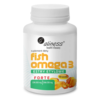 Aliness Fish Omega 3 Forte Suplement Diety 90 Kapsułek
