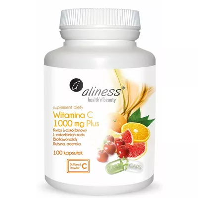 Aliness Witamina C 1000mg Plus Suplement Diety 100 Kapsułek